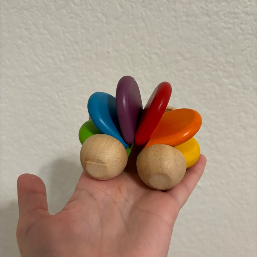 Plan Toys rainbow inch worm car